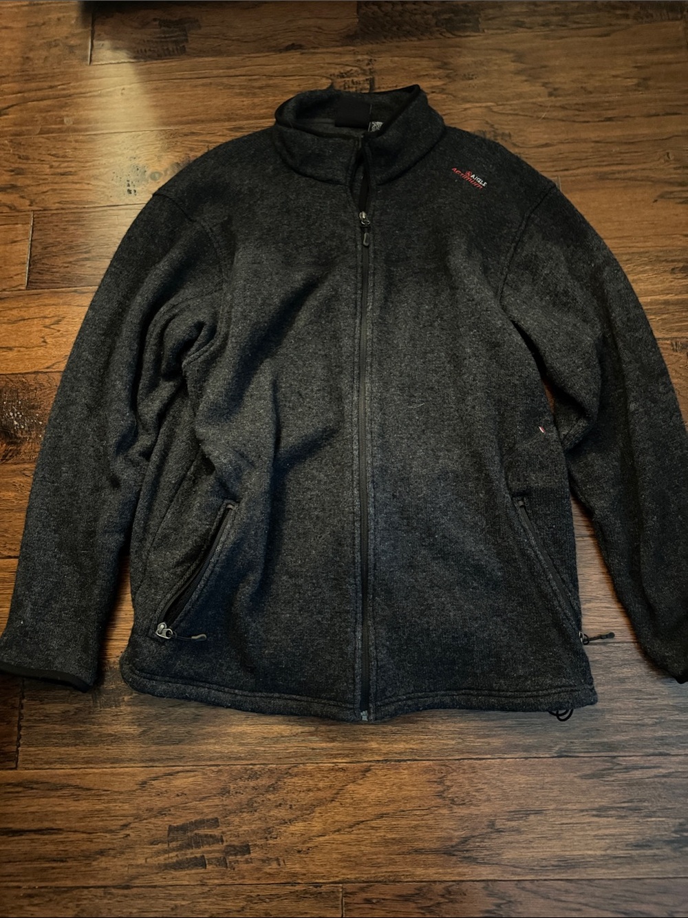 Aigle Men's Black Full-Zip Performance Jacket
